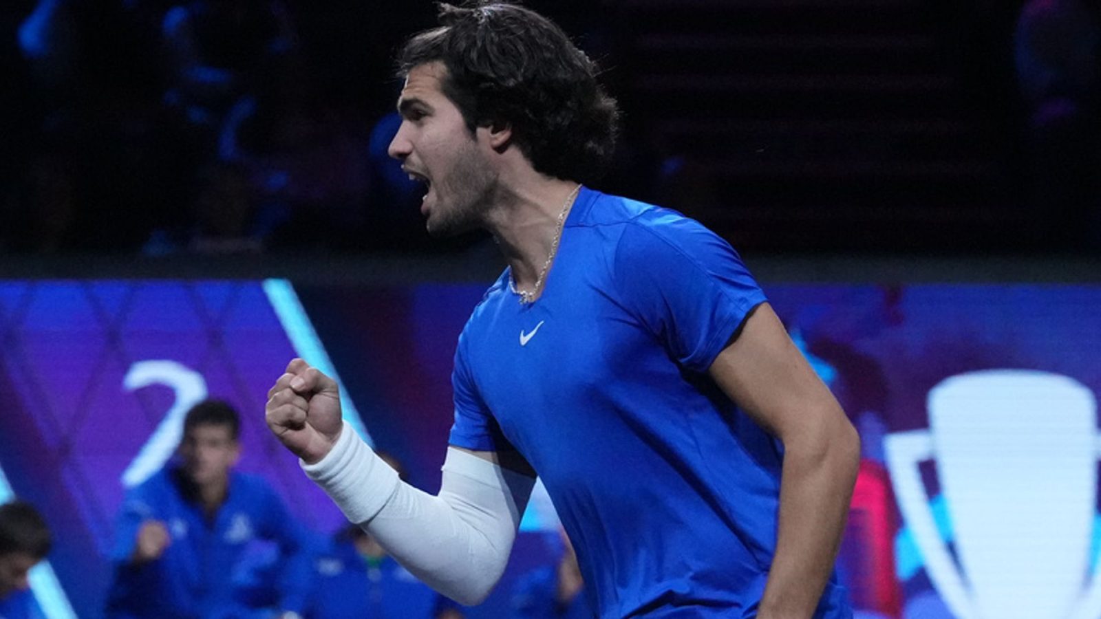 Alcaraz, Mensik win doubles to put Europe 3-1 up after opening day of Laver Cup