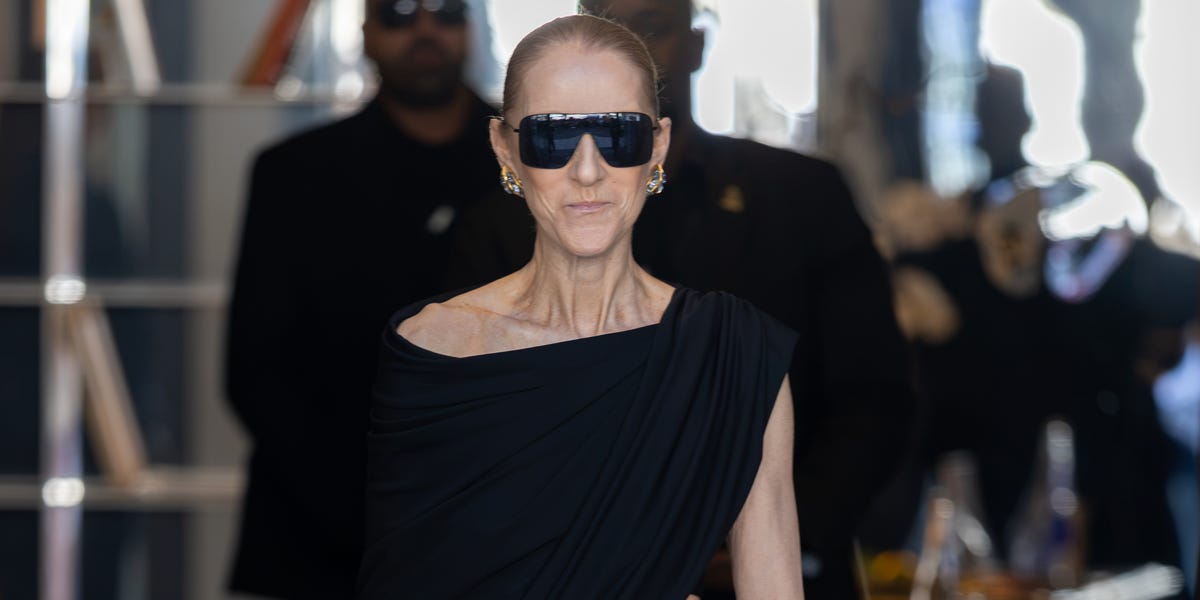 Céline Dion Couldn’t Look Cooler Thanks to Her Draping Black Balenciaga Dress