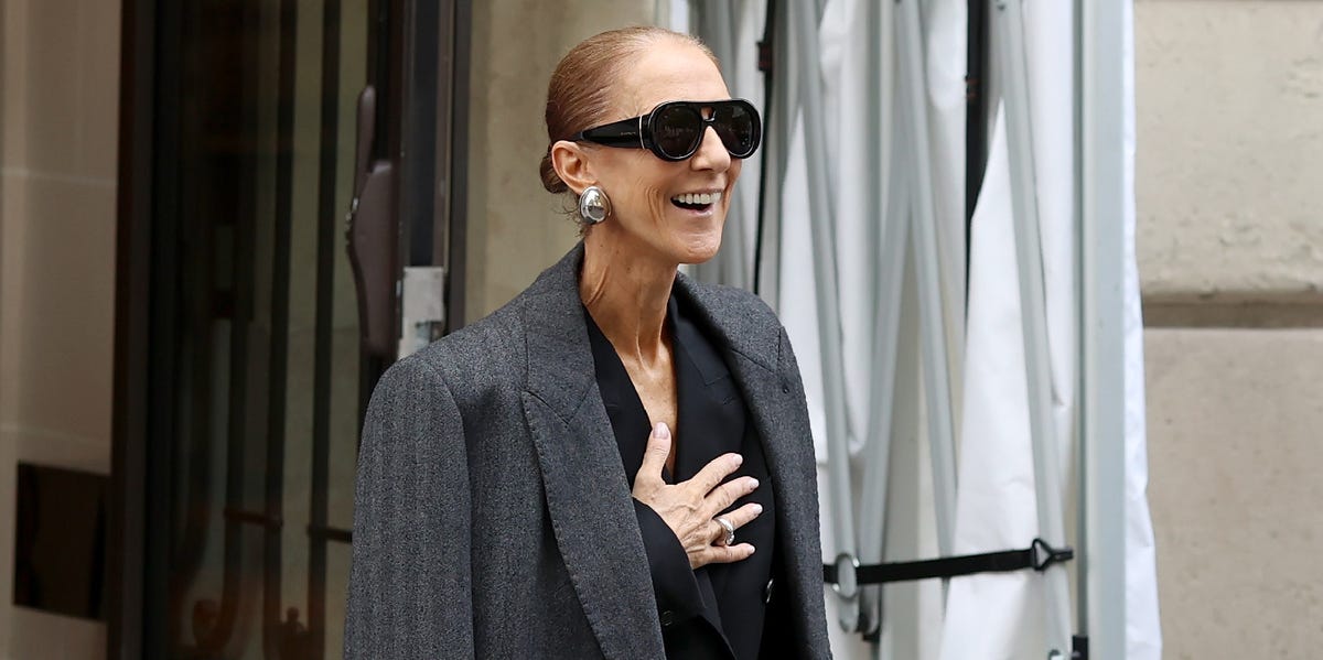Céline Dion Looks So Sophisticated in Layers of Double-Breasted Jackets