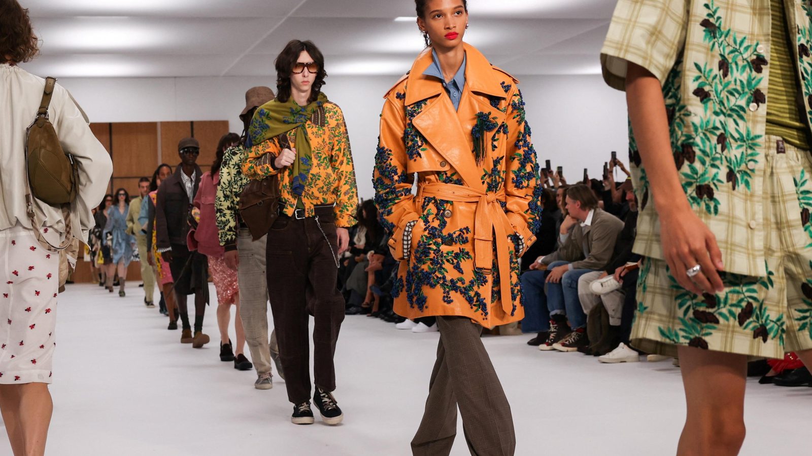 Celia Birtwell ‘humanises’ Burberry in London fashion week closing show