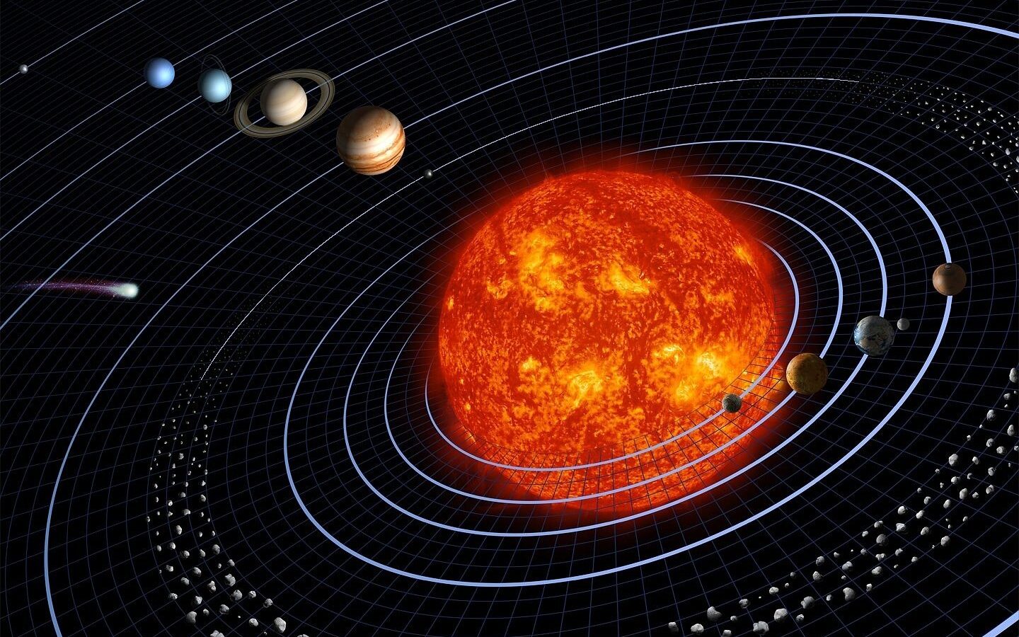 From the start, the solar system chose fire over ice to build its first bodies