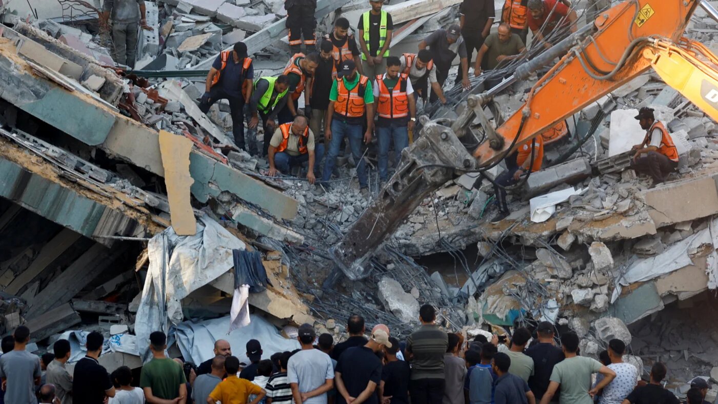 Gaza: Scores trapped under rubble after Israeli-hit building collapses