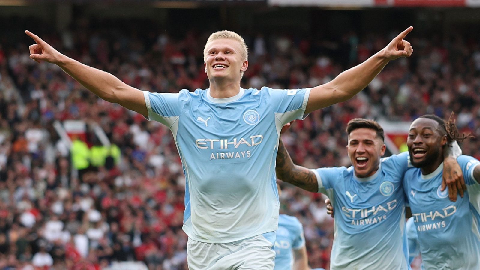 Haaland scores controversial derby winner for Man City after Foden red