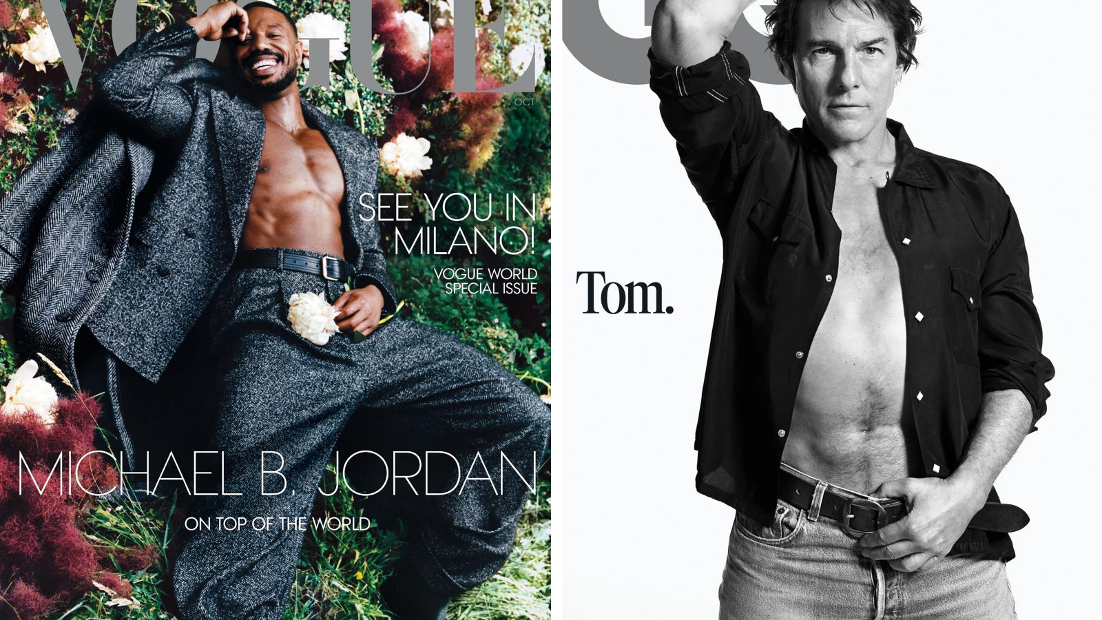 Hunk – or ‘unc’? What magazine covers of Michael B Jordan and Tom Cruise tell us about manhood