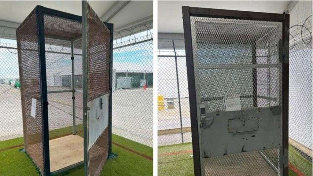 Immigrants held in small outdoor cages at 'Alligator Alcatraz' in Florida, investigators find