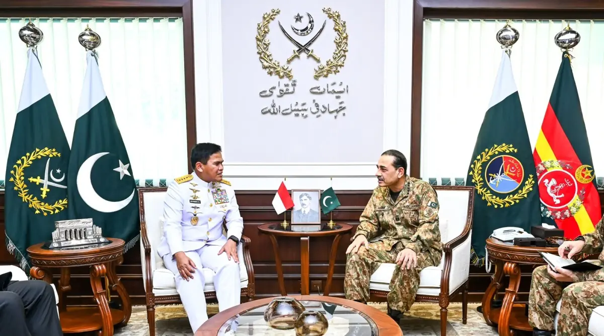Indonesia Navy chief meets Field Marshal Asim Munir at GHQ