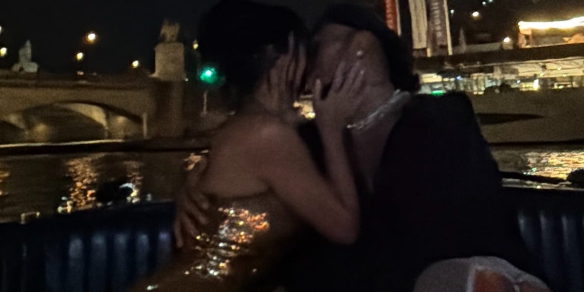 Kim Kardashian Kisses Lewis Hamilton in New Personal Photos From Paris