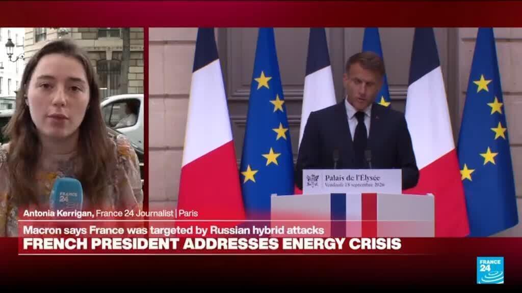 Macron addresses energy crisis, warns of 'hybrid attacks'