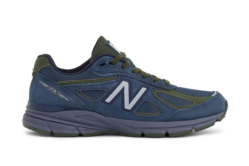 New Balance Swaps Suede for Leather and Nubuck on the 990v4 Made in USA "Navy/Meteorite"