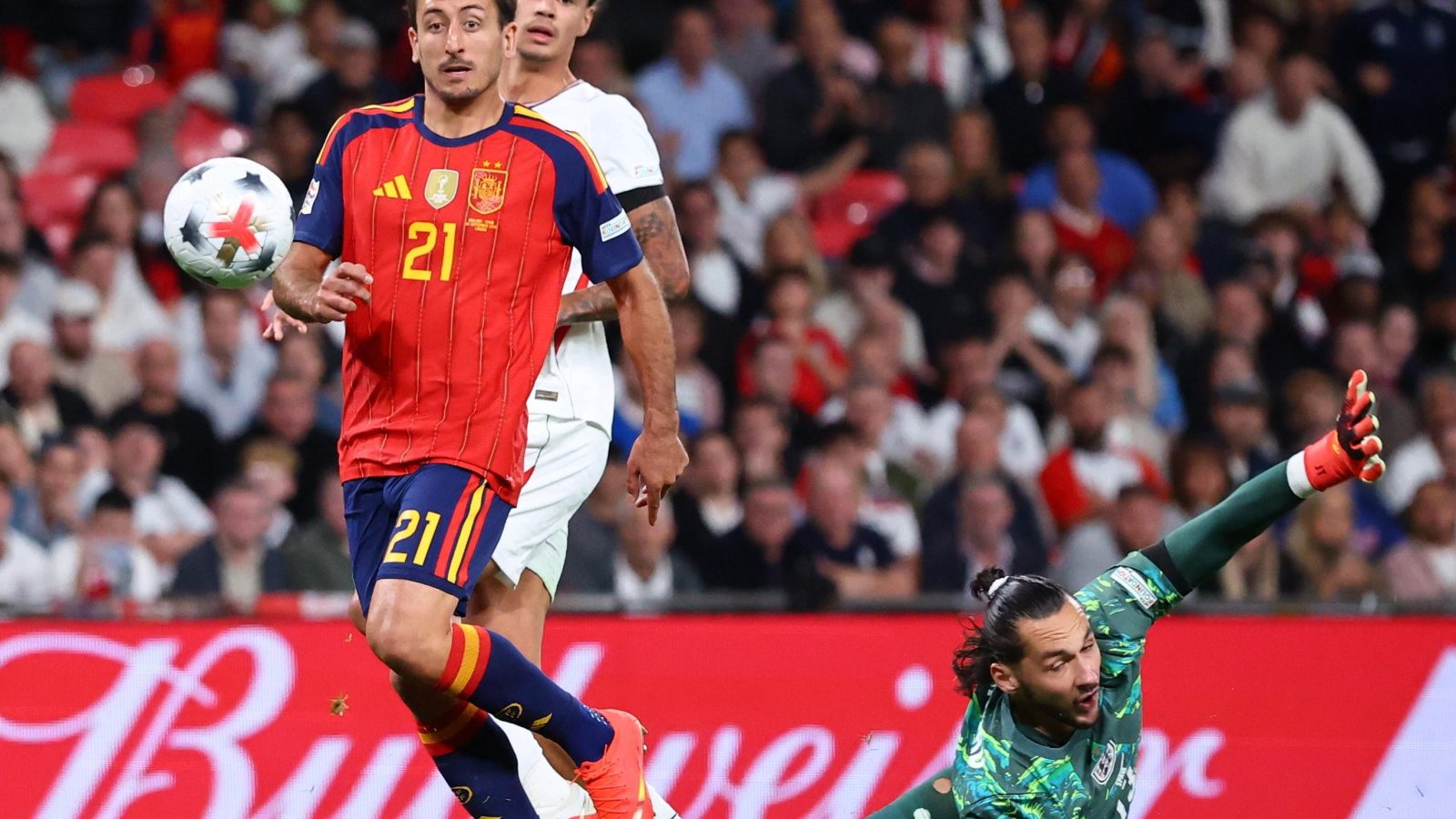 Oyarzabal earns Spain Nations League win as England pay for Kane penalty miss