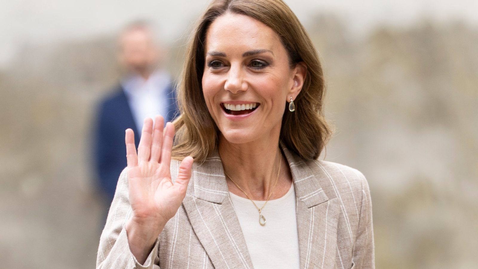 Princess Kate Debuts a New Plum Burberry Midi Dress at Windsor Castle