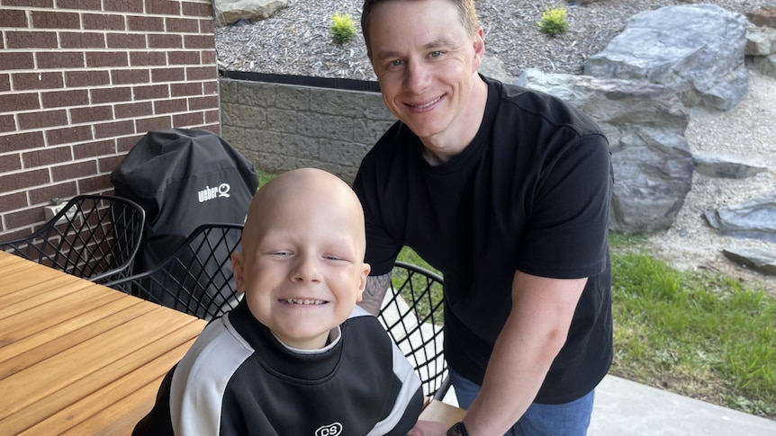 Six-year-old cancer patient celebrates 'best mate' Daicos's Brownlow win