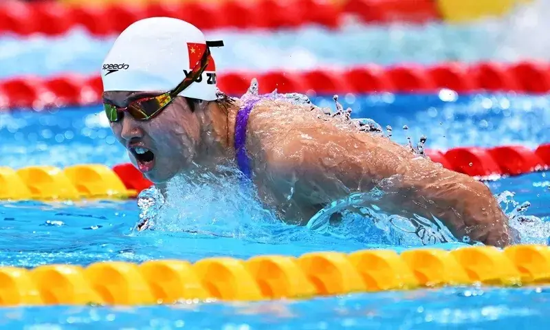 Swim sensation Yu, 13, set for Olympic take-off after golden Asian Games