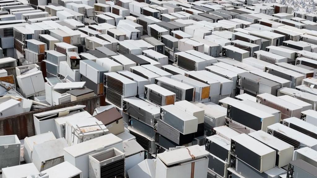Tens of thousands of fridge freezers left at docks as household collections suspended
