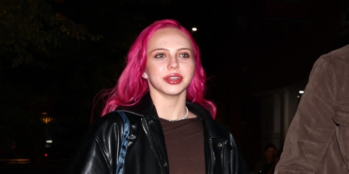 Adéla Swaps Her Red Leathers for a Surprisingly Simple After-Party Look