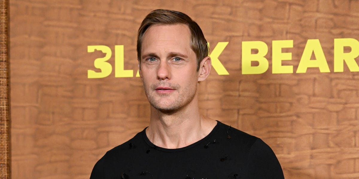 Alexander Skarsgård Pairs Fashion’s Favorite Kilt With a Framed Photo of Olivia Colman