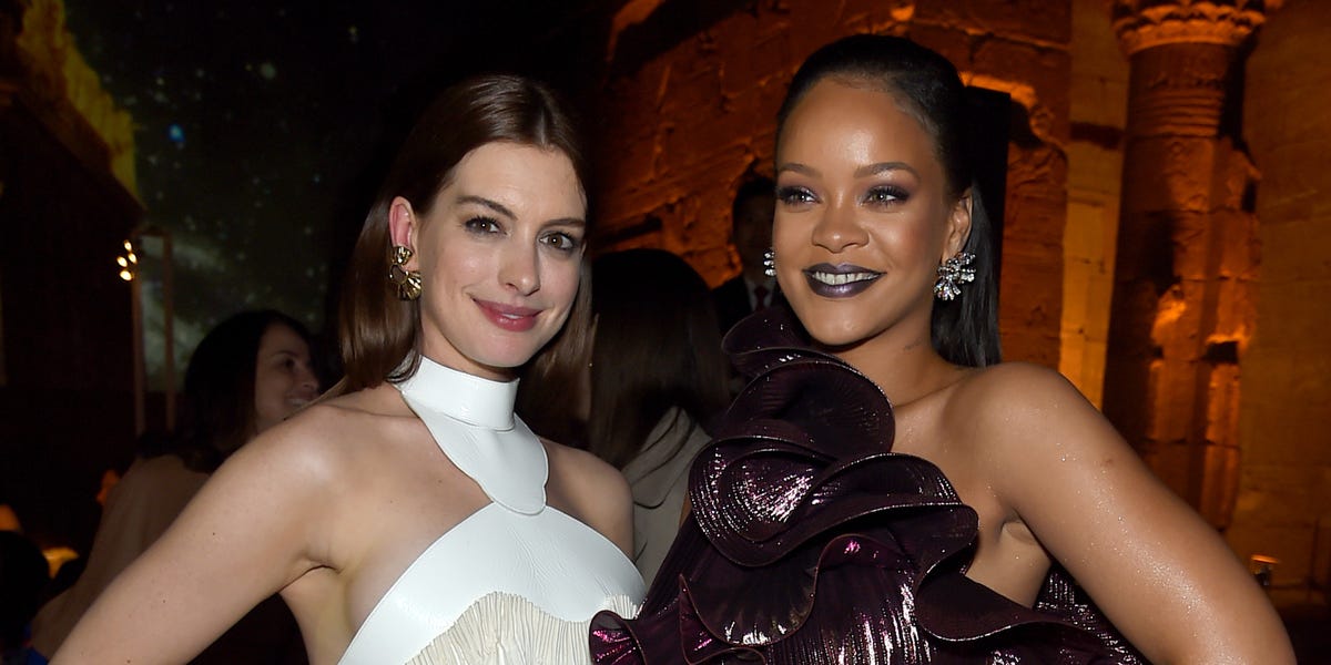 Anne Hathaway Says We Have Rihanna “to Thank” for Her Playful Maternity Style