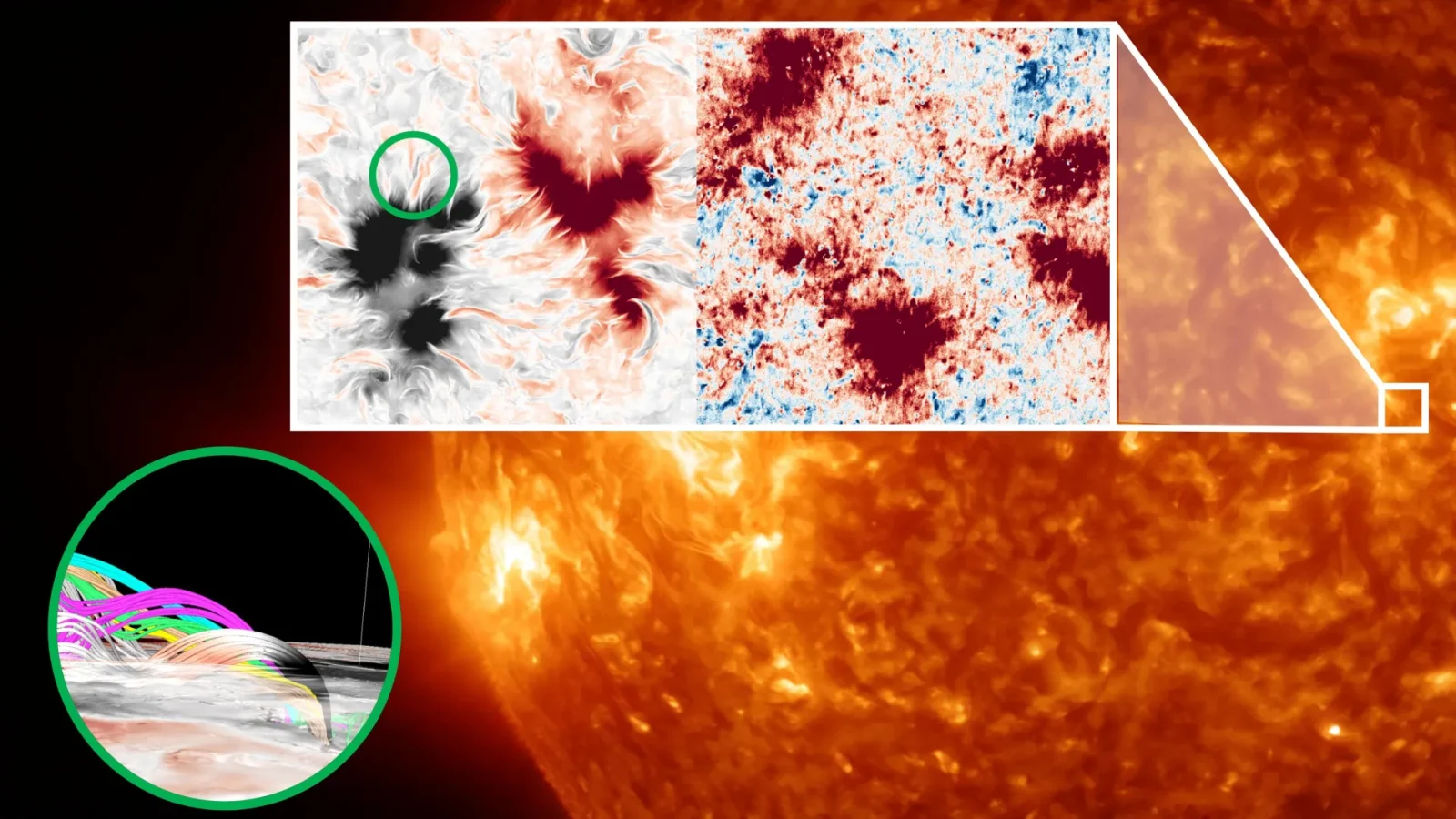 Astronomers uncover a mysterious magnetic web above the Sun