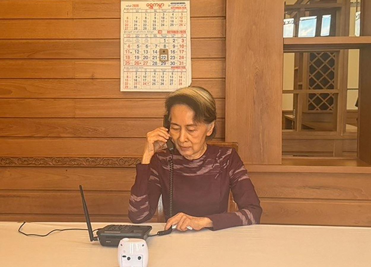 Aung San Suu Kyi’s son speaks to detained former Myanmar leader for first time in five years