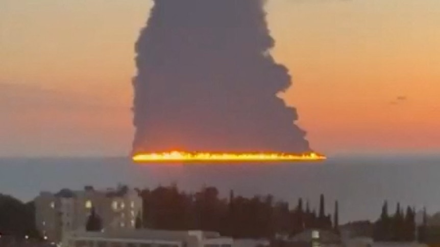 Black Sea tanker attack off Russia's Olympic city sparks 'fire of oil'