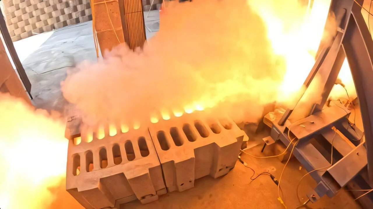 Built to take the blast: Students test prototype landing pad to make moon landings safer