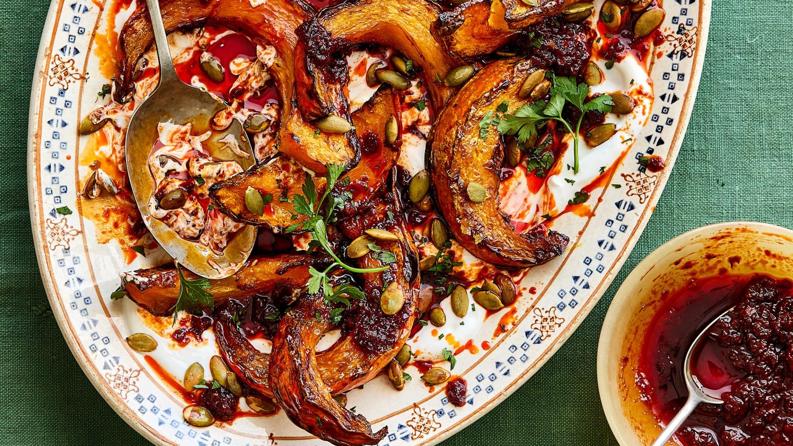 Cheese tart, corn salad, squash with ’nduja, radicchio salad: Joe Otway’s recipes for early autumn