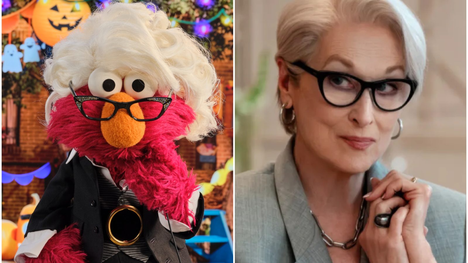 Elmo Is Going as Meryl Streep’s Evil Fashion Editor Miranda Priestly for Halloween This Year