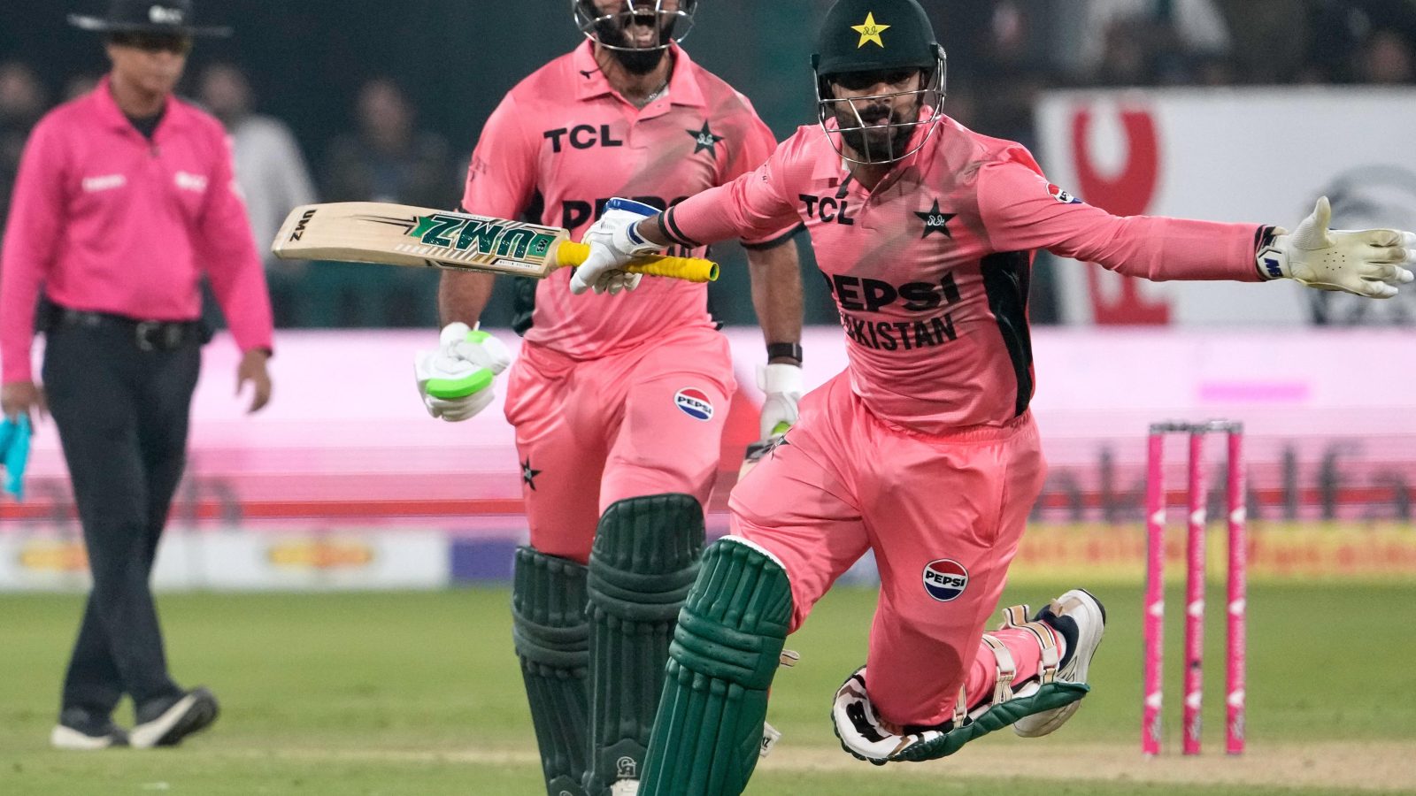 England stunned after Shadab Khan’s miraculous century delivers one-wicket win for Pakistan