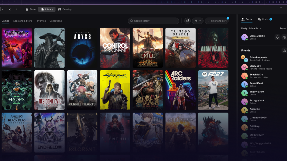 Epic says its new vibe-coded Epic Games Launcher is faster than Steam