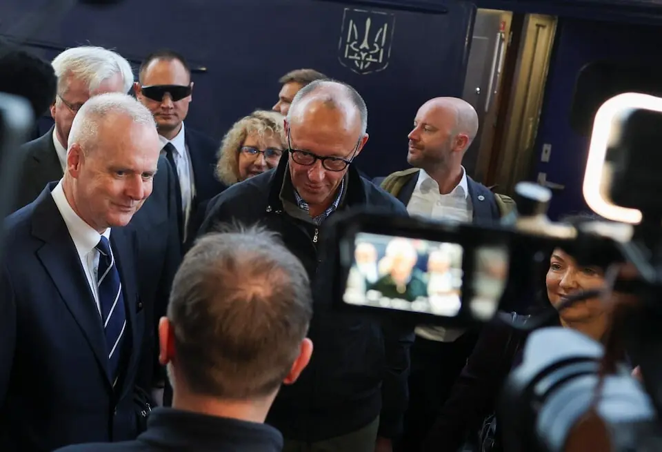 Germany's Merz arrives in Kyiv to finalize drone deal, release aid