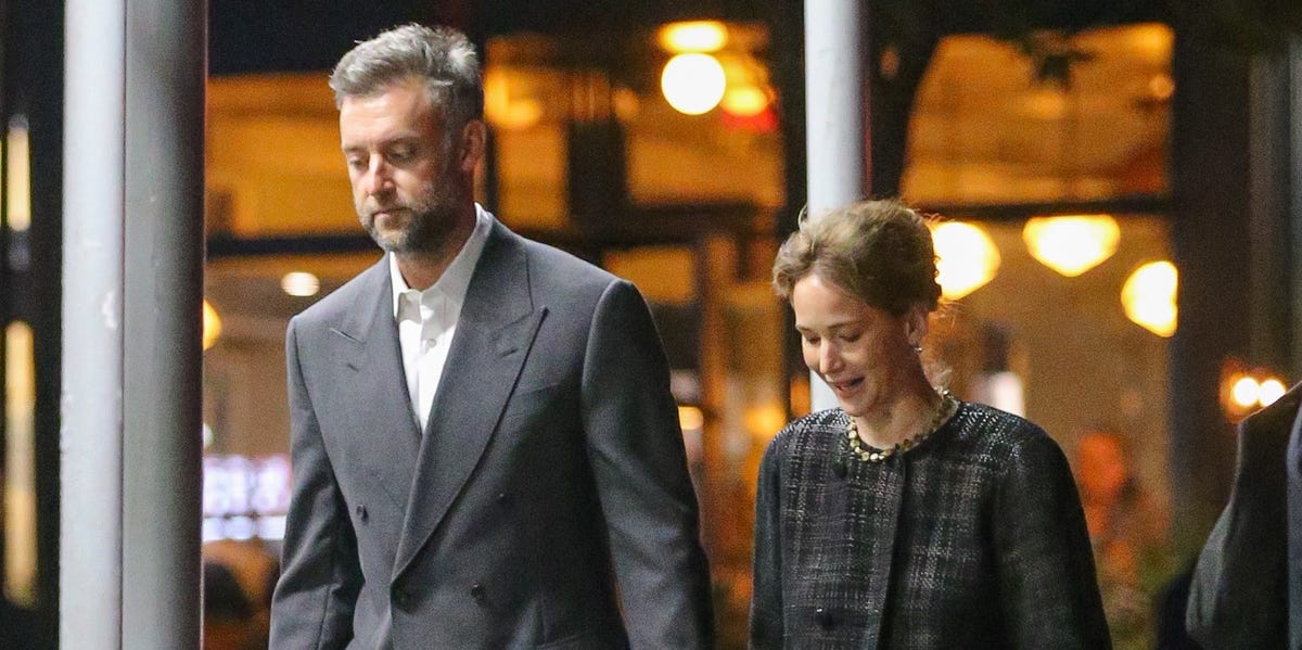 Jennifer Lawrence Puts Her Very Own Spin on the Skirt Suit for a Posh Date Night With Husband Cooke Maroney