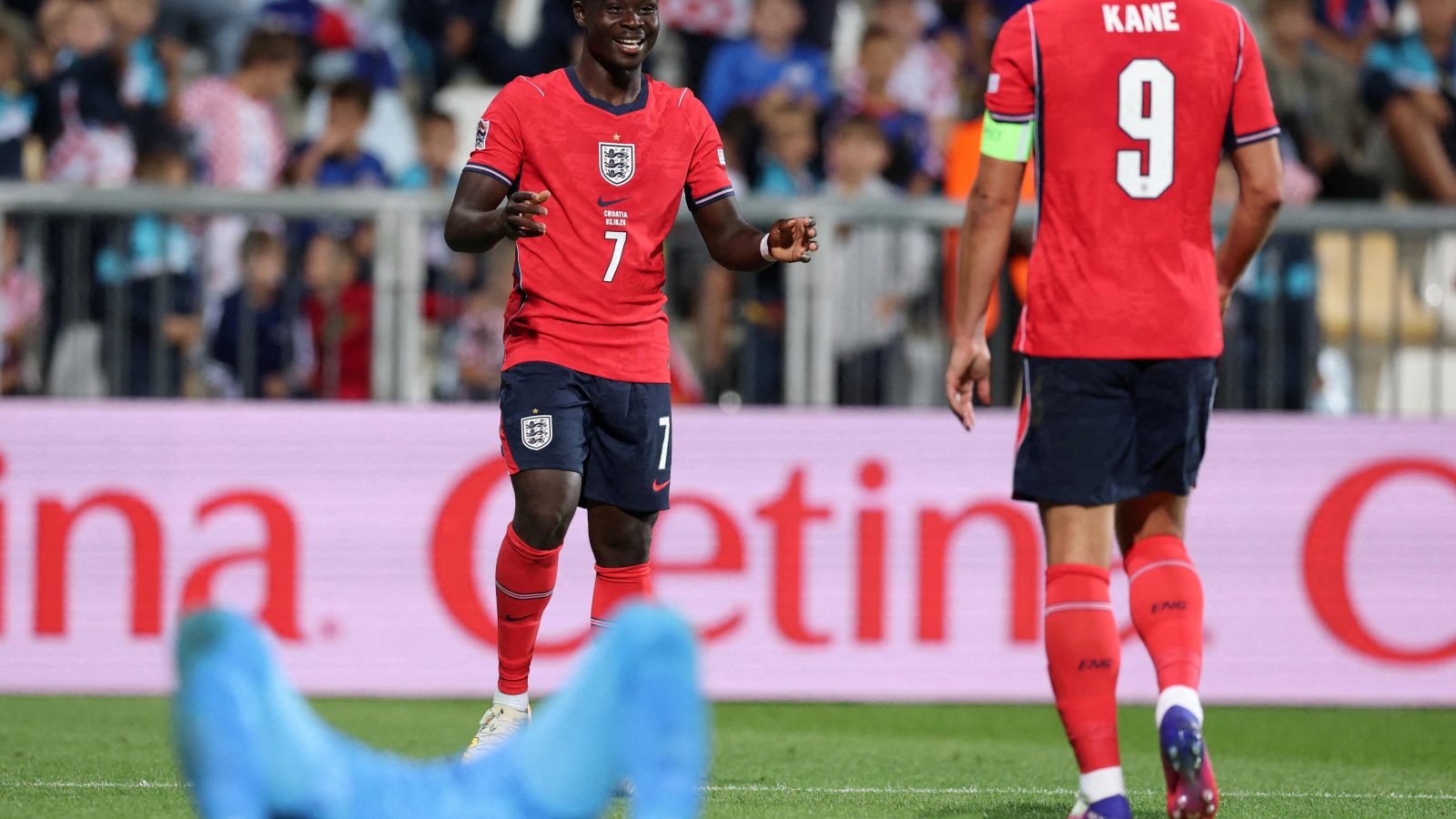 Kane and Saka at the double as England thrash Croatia 7-0 in Nations League