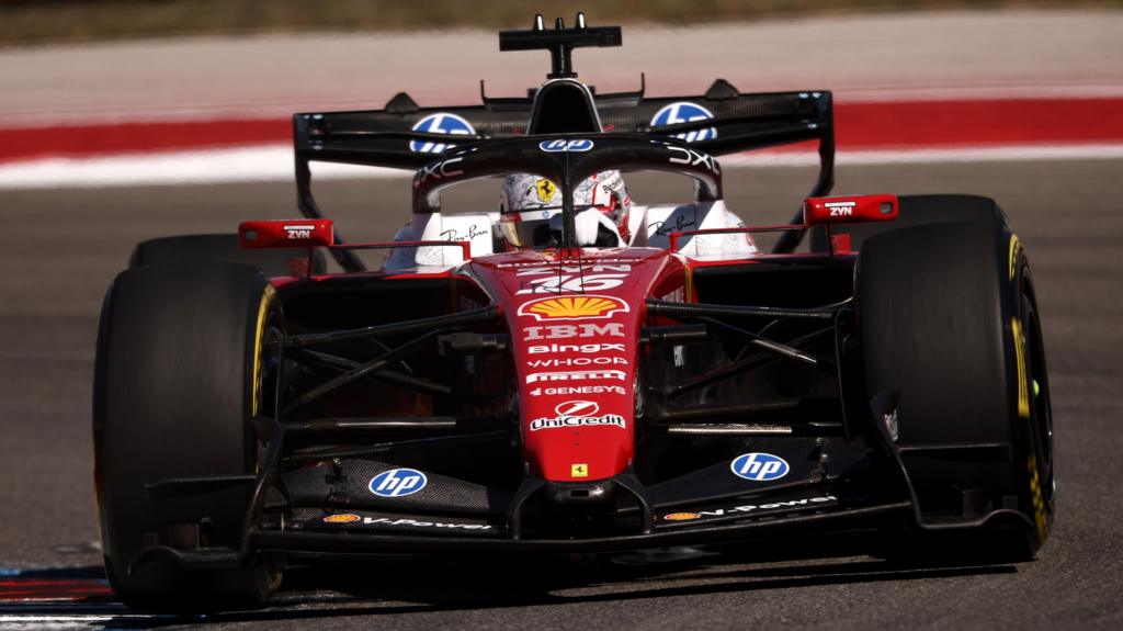 Leclerc sets Austin practice pace from Verstappen