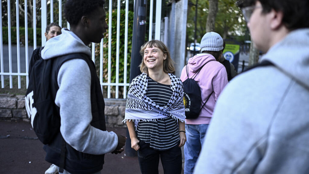 Live: Greta Thunberg joins French student protests ahead of nationwide rallies