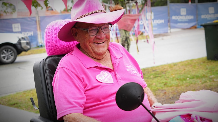 'Pink man' fights for better cancer care in regions
