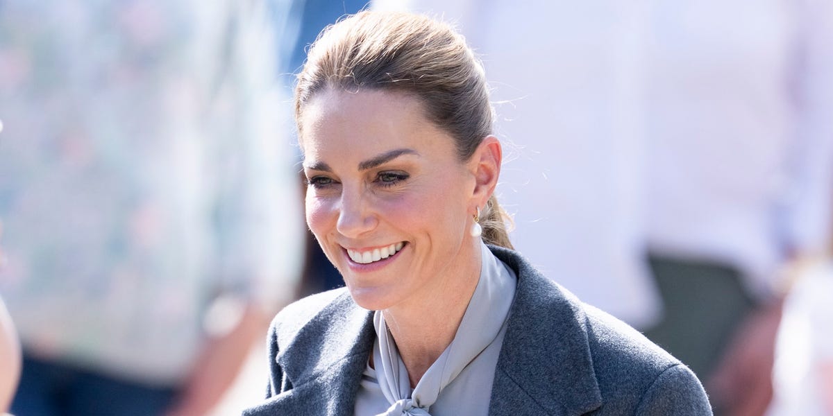Princess Kate Steps Into Autumn in a Gray Suit and Pops of Burgundy