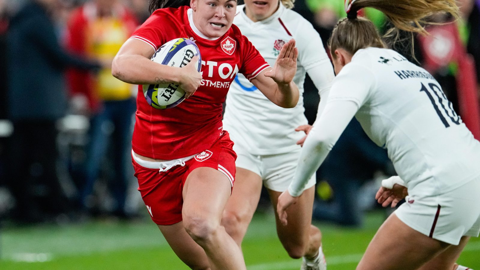 Red Roses’ unbeaten streak ends in a thriller with last-gasp try to Canada