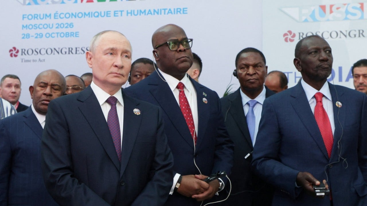 Russia’s Putin woos African leaders at summit, slams ‘colonial’ West