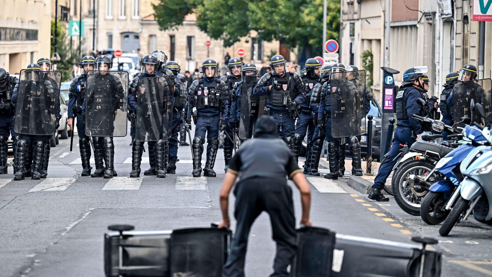 Schoolboy, 15, loses hand after picking up police stun grenade during French school protests