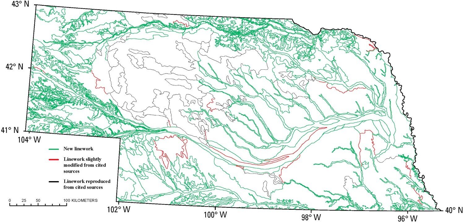Scientists create new statewide surface geologic map of Nebraska