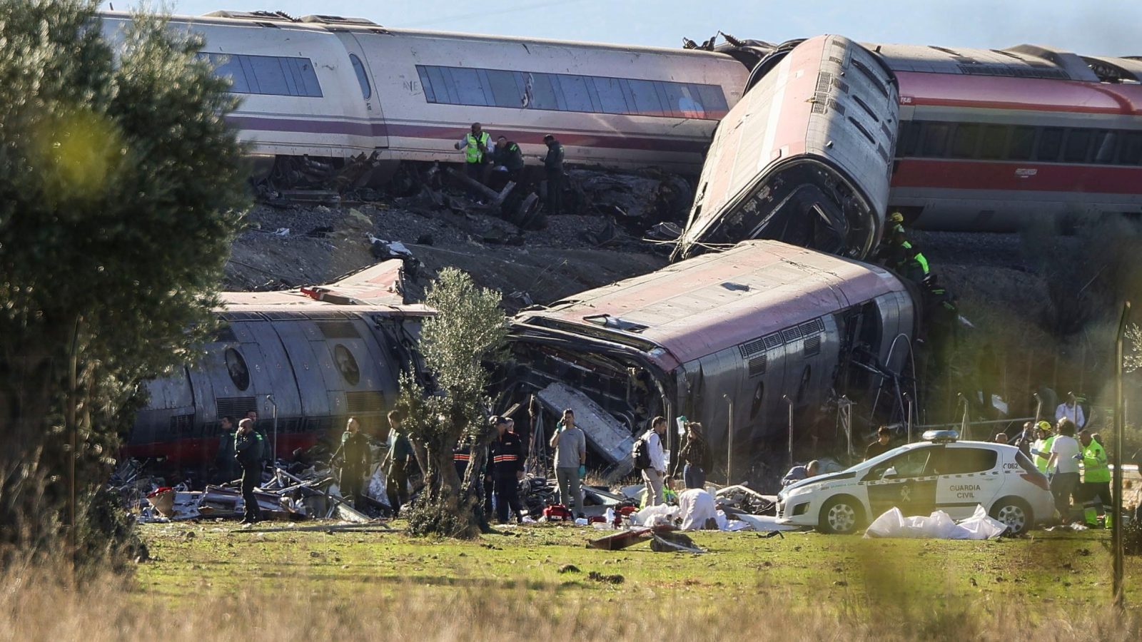 Spain train crash: at least 10 feared dead after collision in Toledo province
