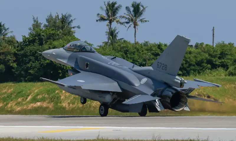 Taiwan's first new F-16V fighter jets arrive to bolster defences against China
