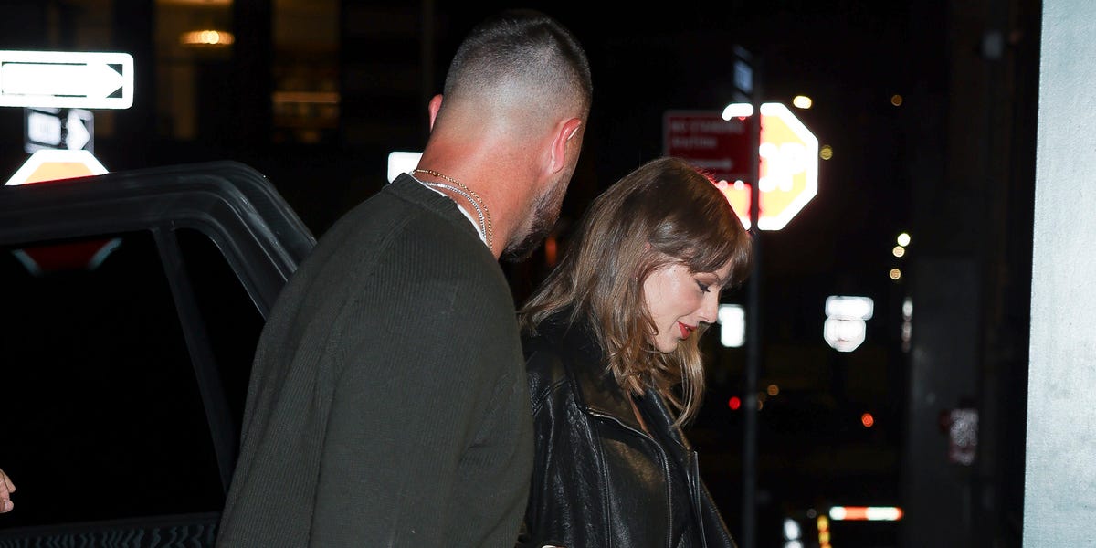 Taylor Swift Wears Fall’s It Color While Out in New York With Travis Kelce