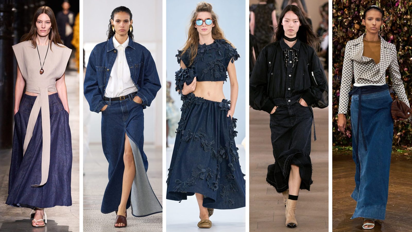 The 5 Runway-Approved Denim Skirt Trends to Know for Fall and Winter