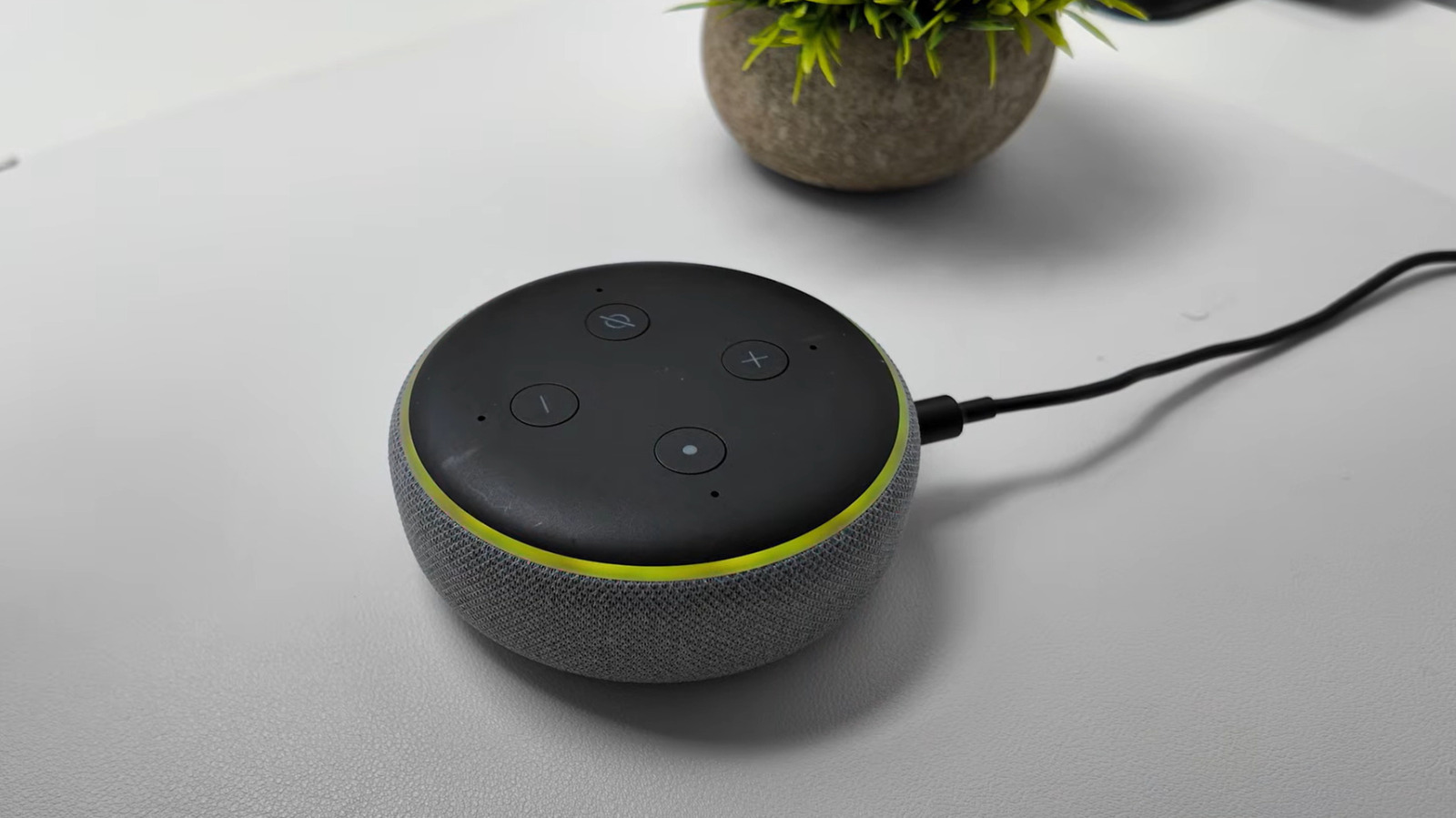 What does the yellow light on your Alexa device mean and how do you clear it?